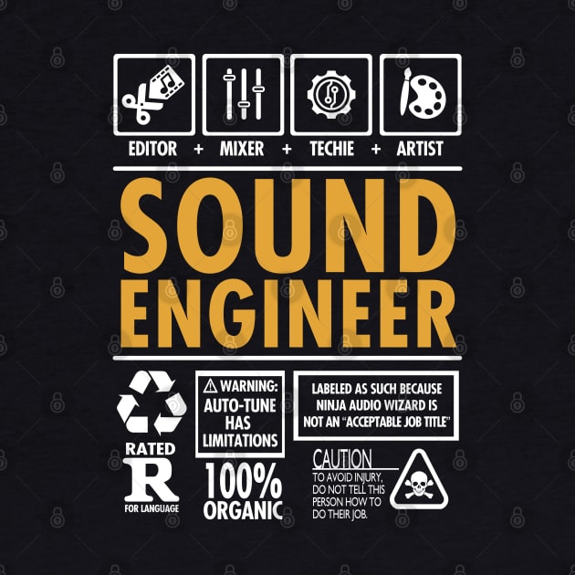 Sound Engineer Mixer Editor Artist by NerdShizzle